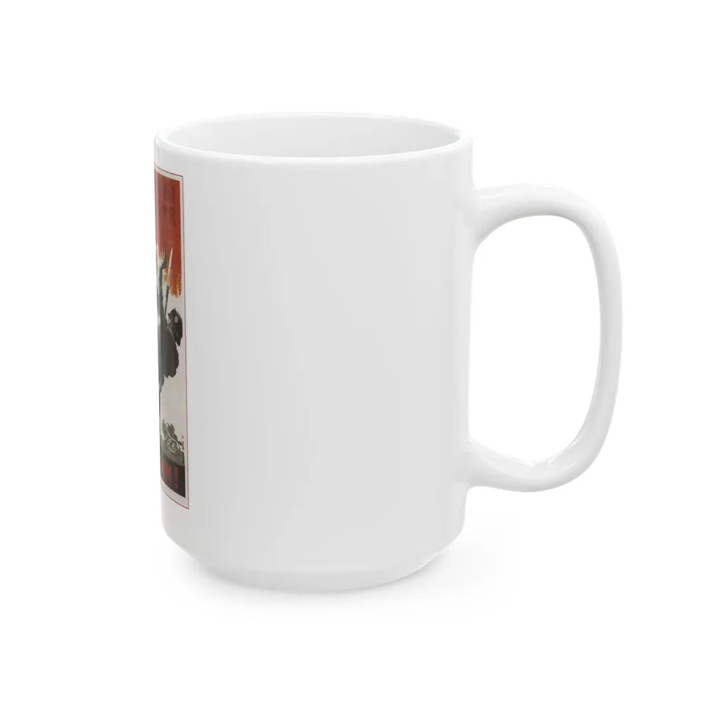 Soviet Era Poster 530 - White Coffee Mug-Go Mug Yourself