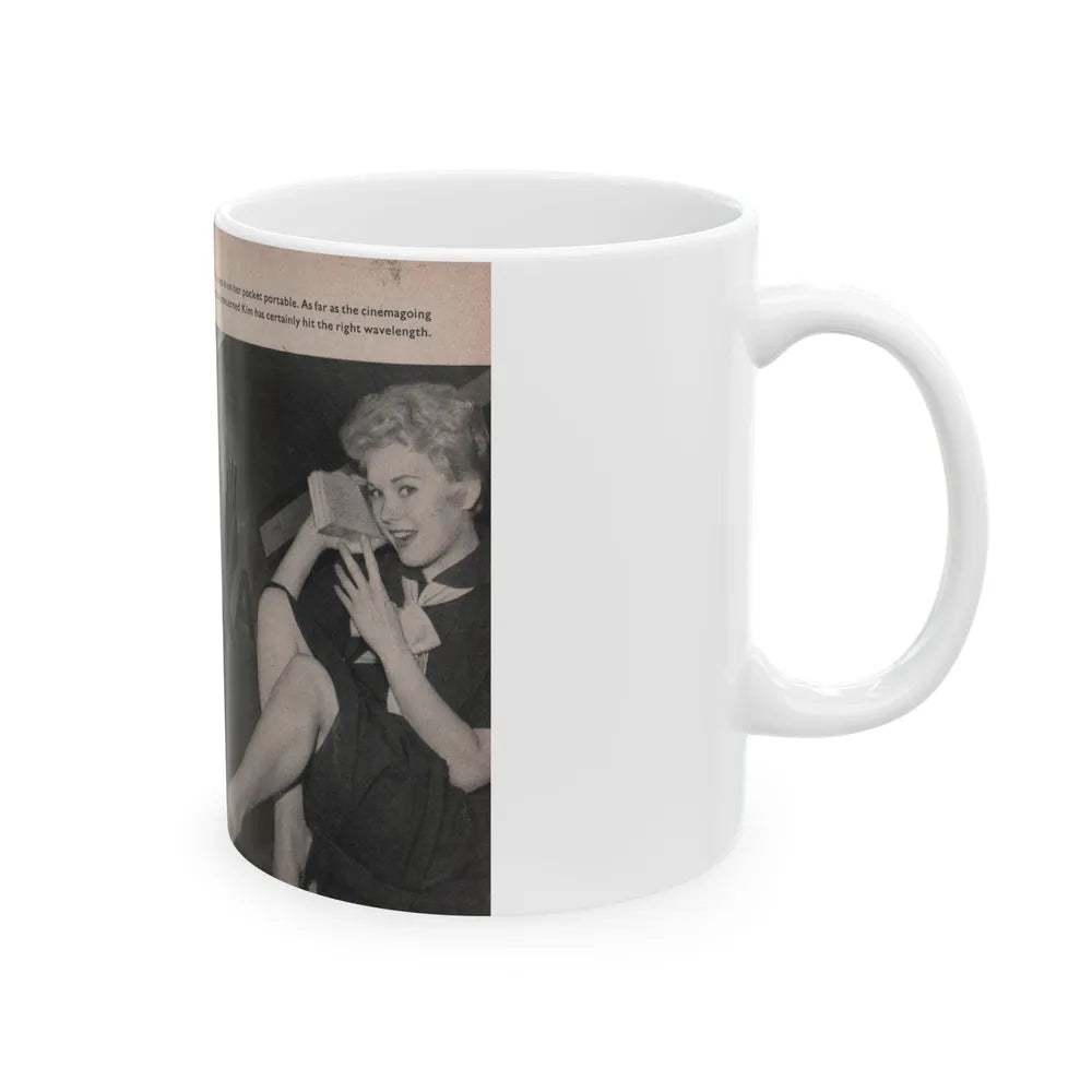 Kim Novak #158 - Scanned Mag. 66 Photos (Vintage Female Icon) White Coffee Mug-Go Mug Yourself