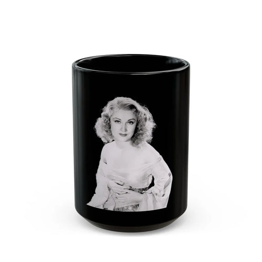 Fay Wray #15 (Vintage Female Icon) Black Coffee Mug-15oz-Go Mug Yourself