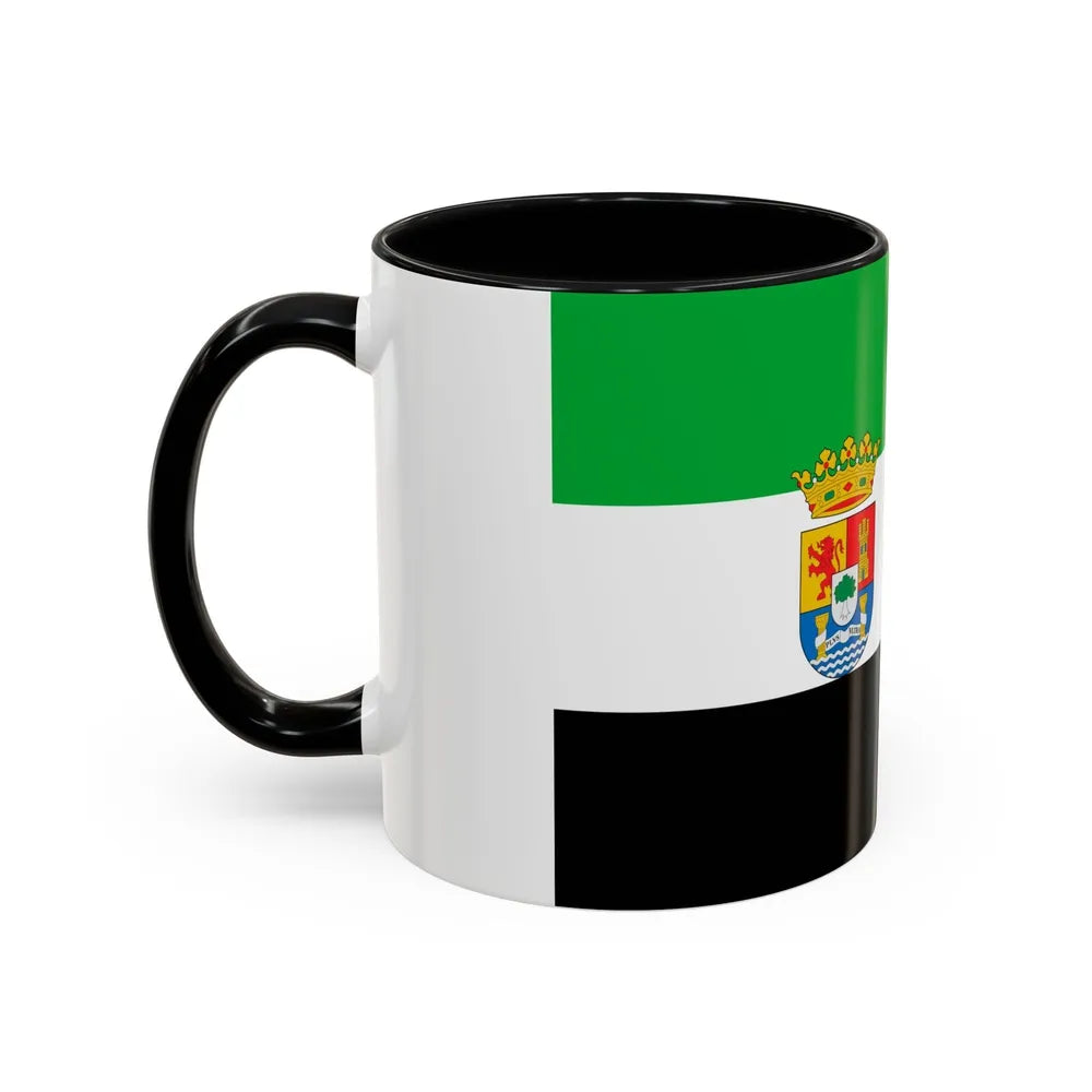 Flag of Extremadura Spain - Accent Coffee Mug-Go Mug Yourself