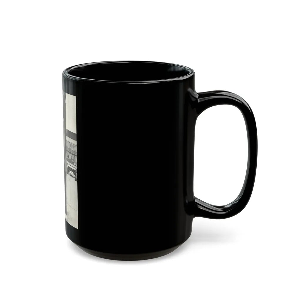 Julie Ege #208 (Vintage Female Icon) Black Coffee Mug-Go Mug Yourself