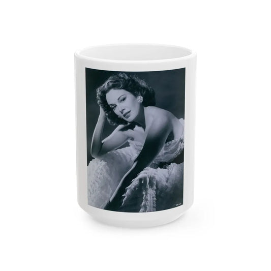 Patricia Medina #85 (Vintage Female Icon) White Coffee Mug-15oz-Go Mug Yourself