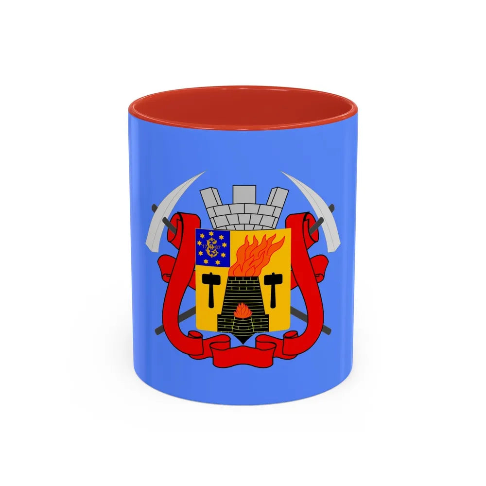 Flag of Luhansk Ukraine - Accent Coffee Mug-11oz-Red-Go Mug Yourself