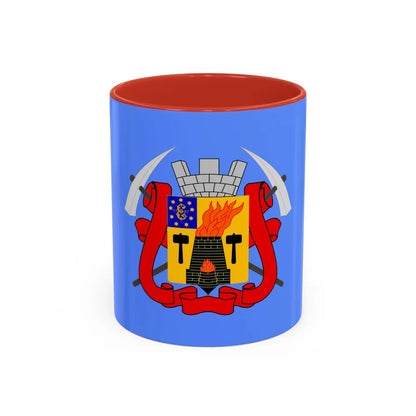 Flag of Luhansk Ukraine - Accent Coffee Mug-11oz-Red-Go Mug Yourself