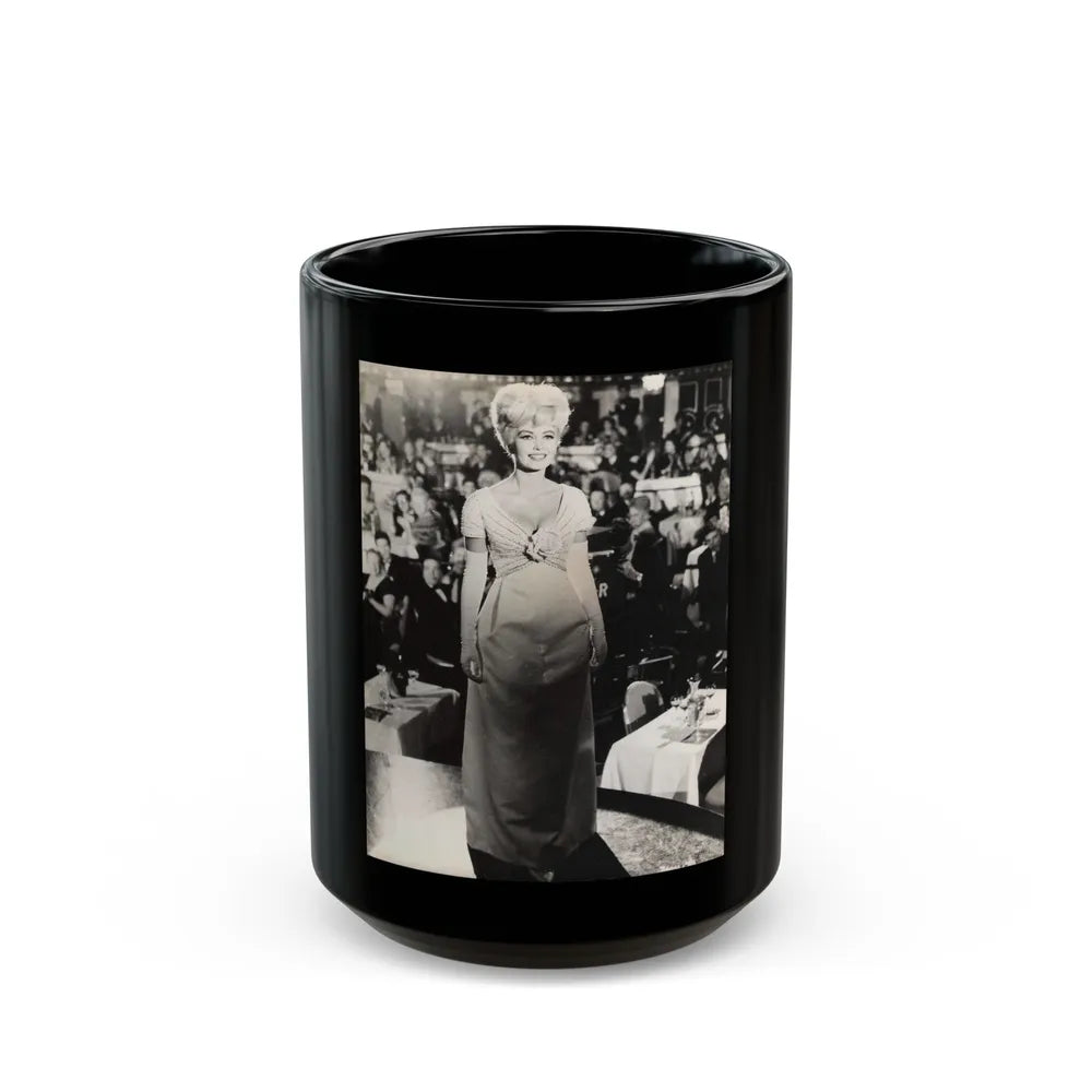 Janette Scott #38 (Vintage Female Icon) Black Coffee Mug-15oz-Go Mug Yourself