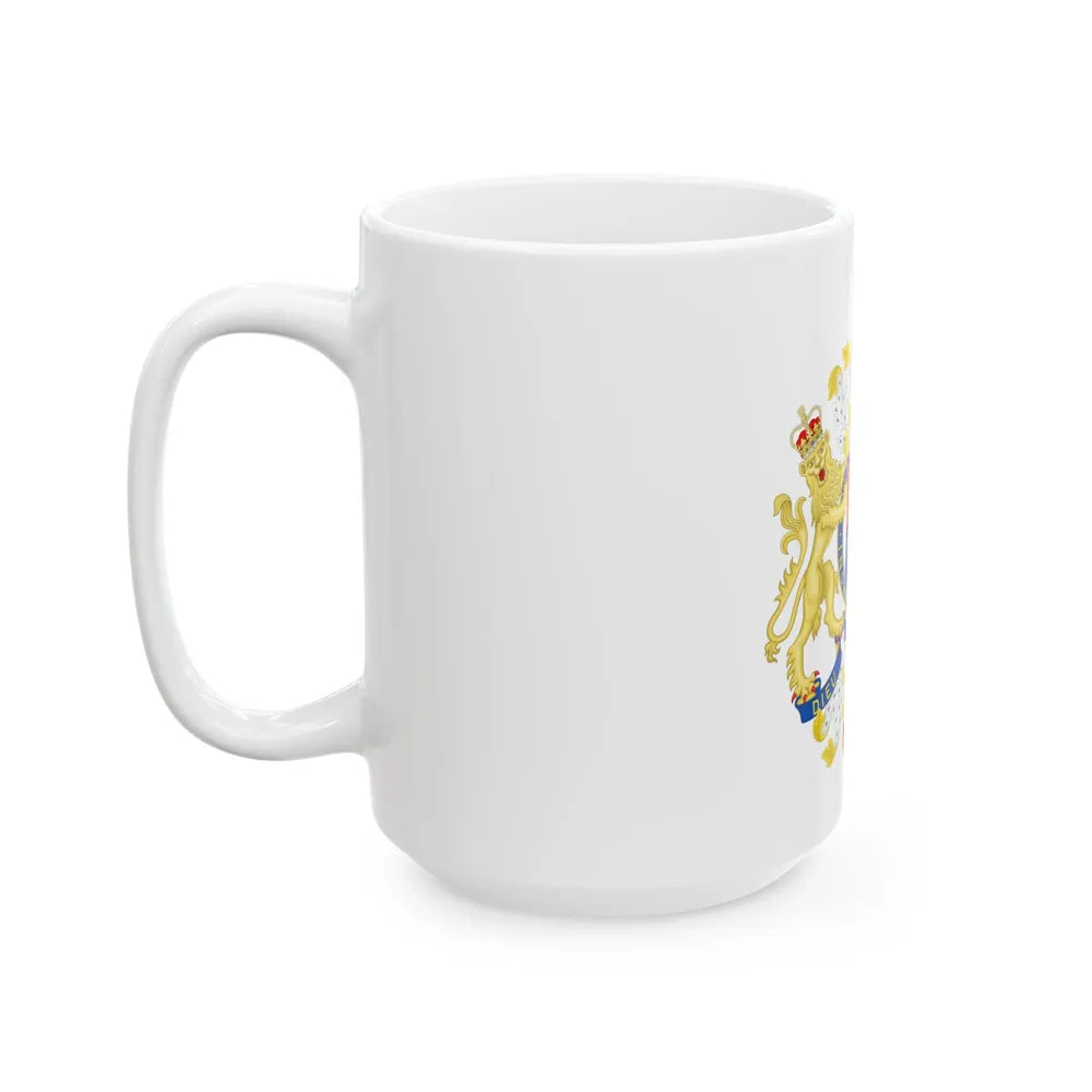 Coat of Arms of the Government of Gibraltar - White Coffee Mug-Go Mug Yourself