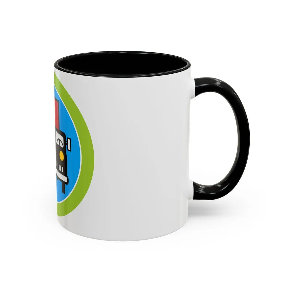 Truck Transportation (Boy Scout Merit Badge) Accent Coffee Mug-Go Mug Yourself