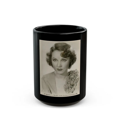 Fay Wray #134 (Vintage Female Icon) Black Coffee Mug-15oz-Go Mug Yourself