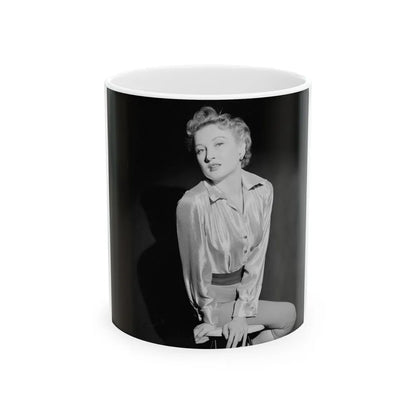 Carol Ohmart #39 (Vintage Female Icon) White Coffee Mug-11oz-Go Mug Yourself