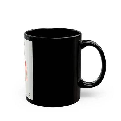 Fashion illustration (4) - Black Coffee Mug-Go Mug Yourself