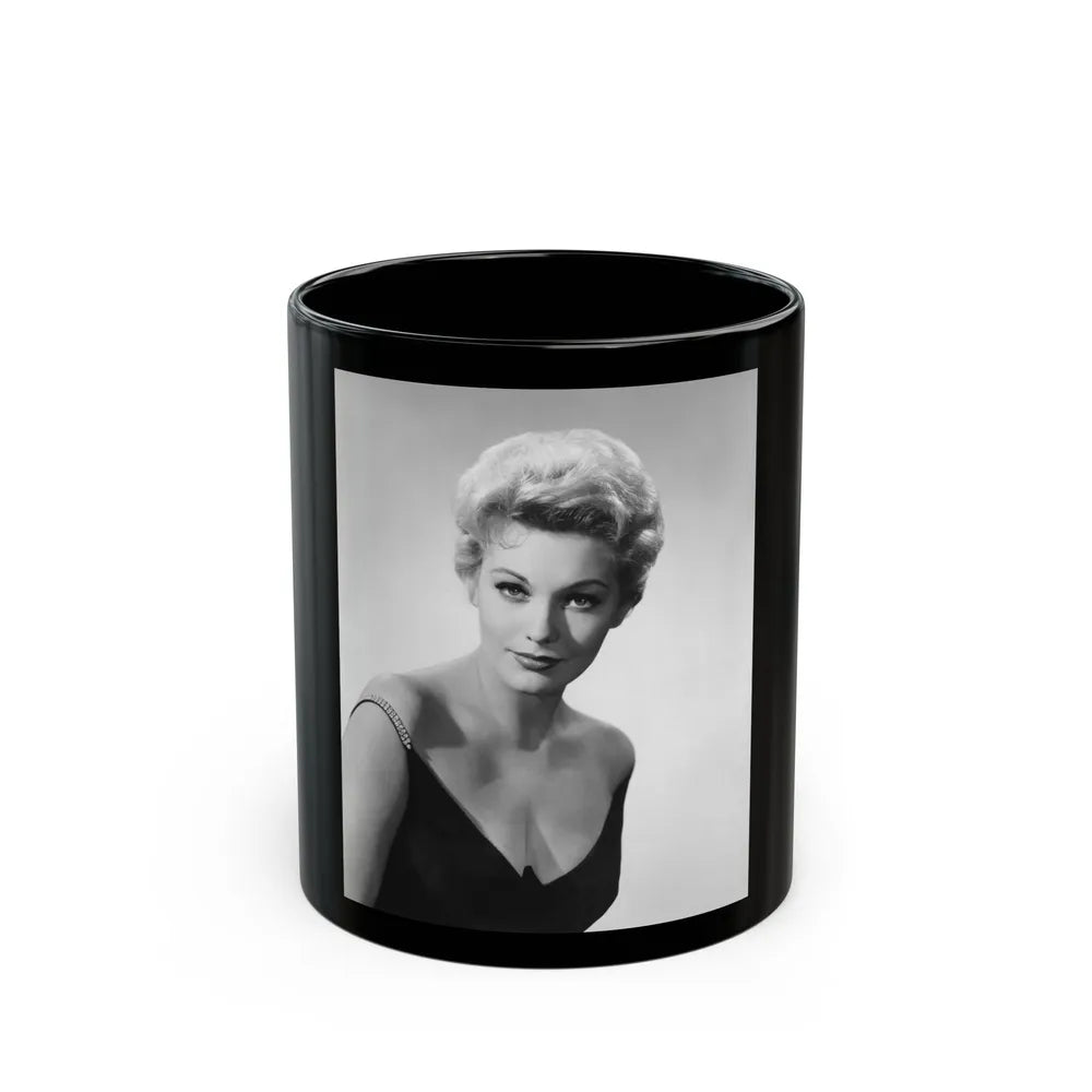 Kim Novak #296 (Vintage Female Icon) Black Coffee Mug-11oz-Go Mug Yourself