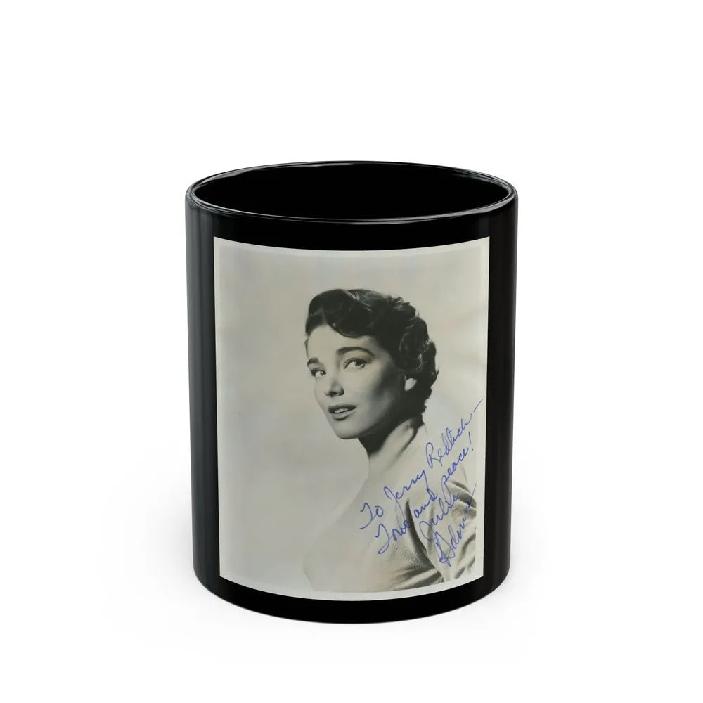 Julia Adams #47 (Vintage Female Icon) Black Coffee Mug-11oz-Go Mug Yourself