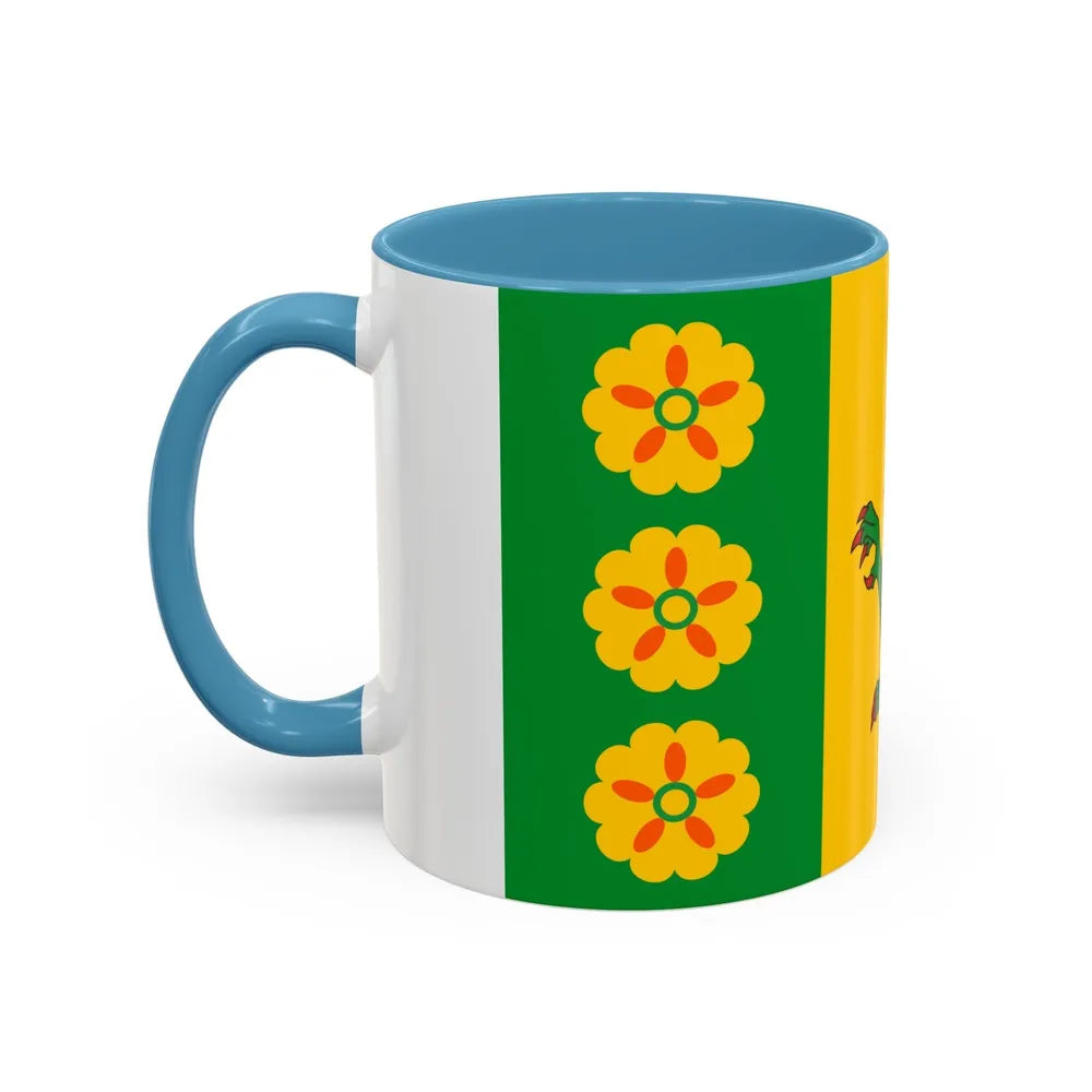 Flag of Evenley UK - Accent Coffee Mug-Go Mug Yourself