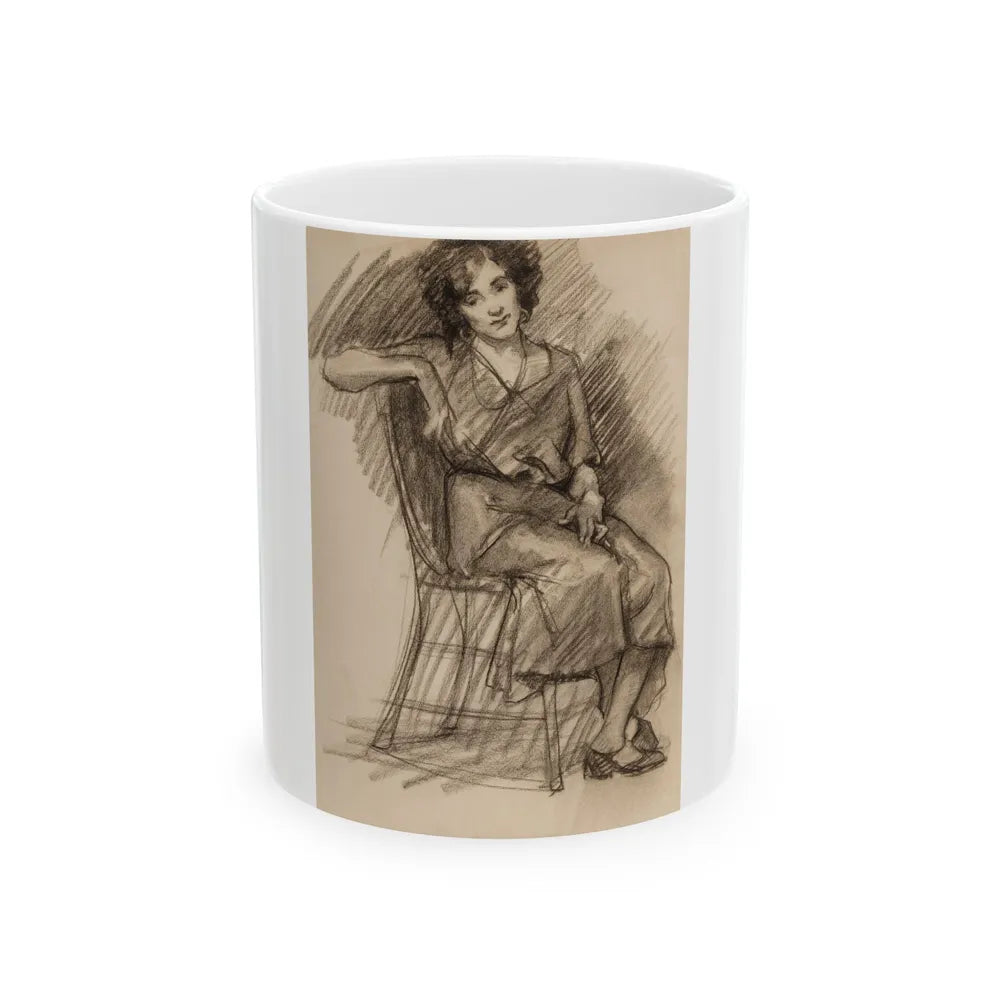 Female figure studies (2) - White Coffee Mug-11oz-Go Mug Yourself