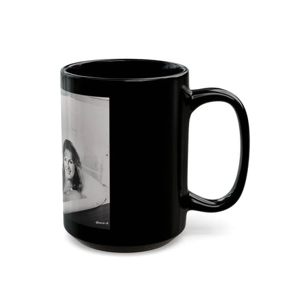 Julie Ege #206 (Vintage Female Icon) Black Coffee Mug-Go Mug Yourself