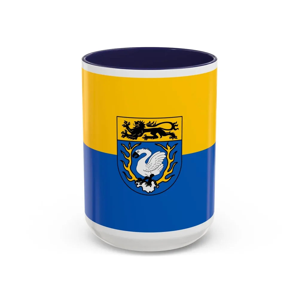 Flag of Aachen Germany - Accent Coffee Mug-15oz-Navy-Go Mug Yourself