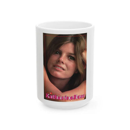 Katharine Ross #77 (Vintage Female Icon) White Coffee Mug-15oz-Go Mug Yourself