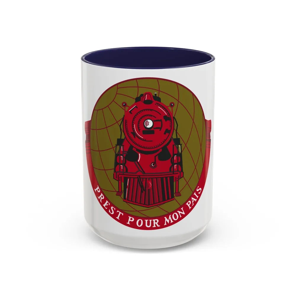 Military Railway Service (U.S. Army) Accent Coffee Mug-15oz-Navy-Go Mug Yourself