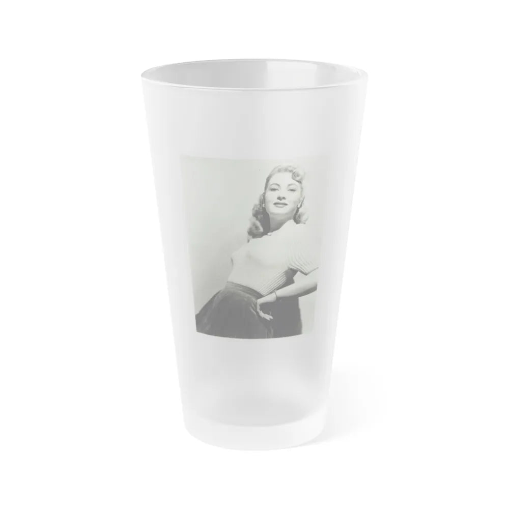 Lori Nelson #207 - B&W Glamour Dress Photo (Vintage Female Icon) Frosted Pint 16oz-16oz-Frosted-Go Mug Yourself