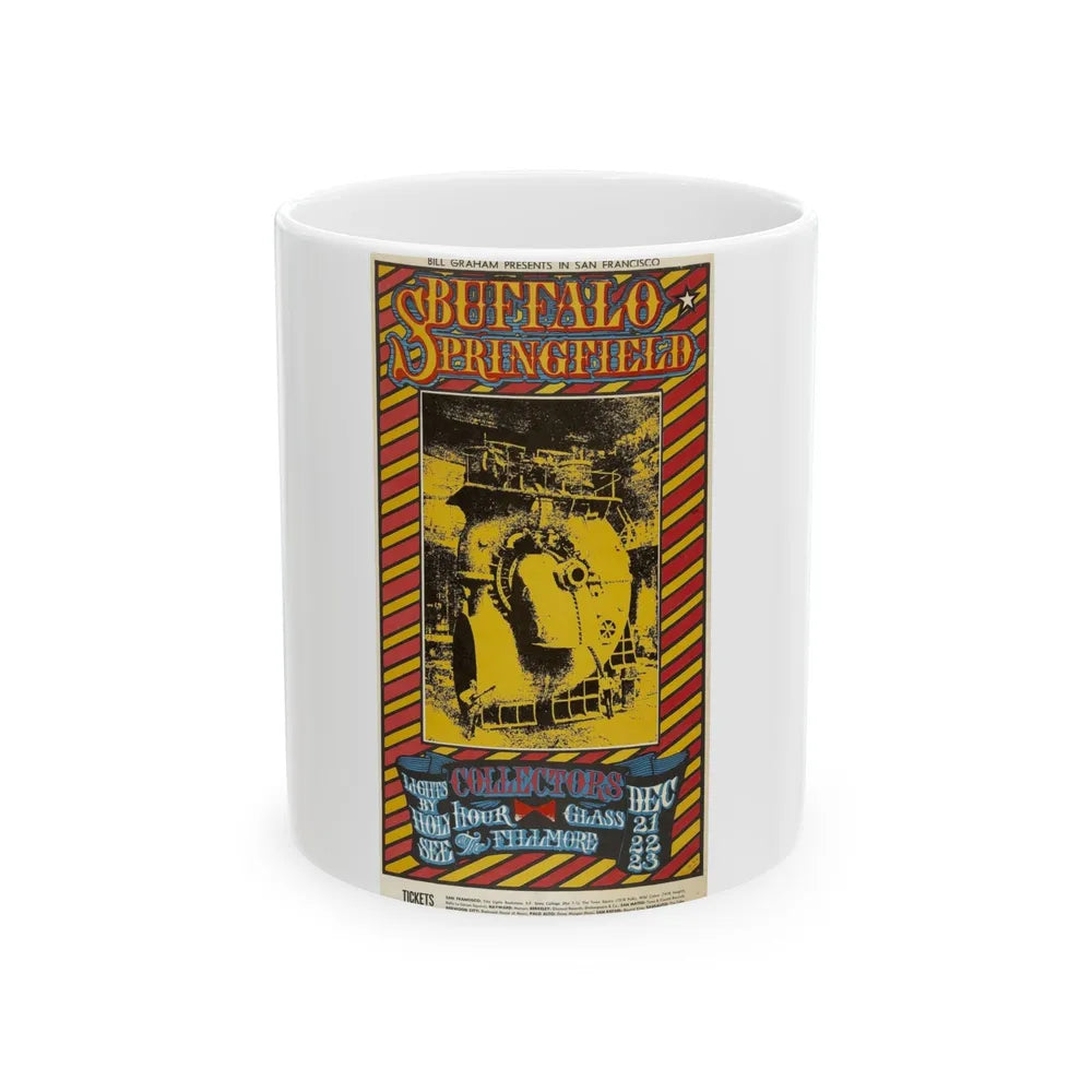 Buffalo Springfield (Music Poster) White Coffee Mug-11oz-Go Mug Yourself