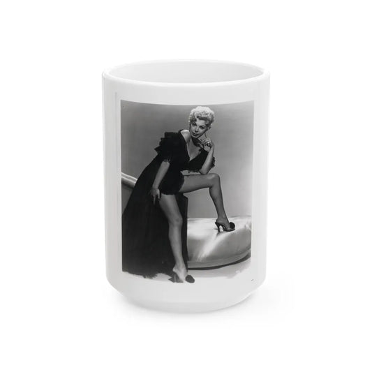 Barbara Nichols #151 (Vintage Female Icon) White Coffee Mug-15oz-Go Mug Yourself