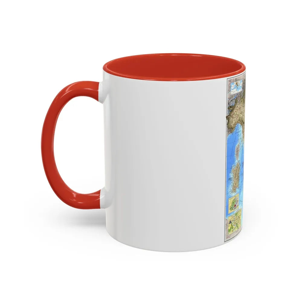 Italy (1995) (Map) Accent Coffee Mug-Go Mug Yourself