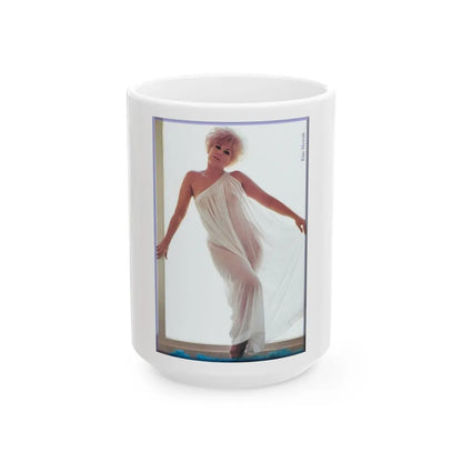 Kim Novak #212 (Vintage Female Icon) White Coffee Mug-15oz-Go Mug Yourself