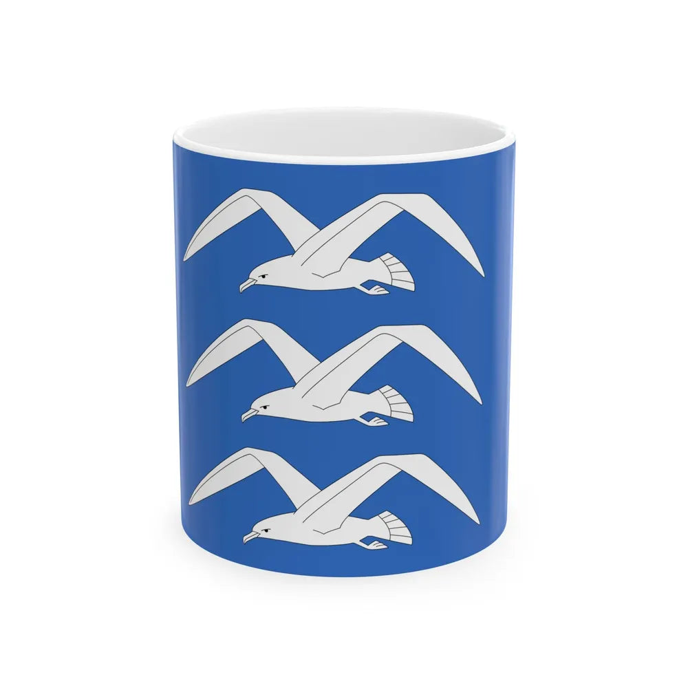 Flag of Haugesund Rogaland Norway - White Coffee Mug-11oz-Go Mug Yourself