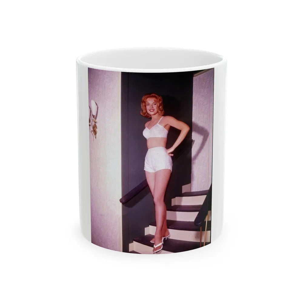 Leslie Parrish #86 (Vintage Female Icon) White Coffee Mug-11oz-Go Mug Yourself