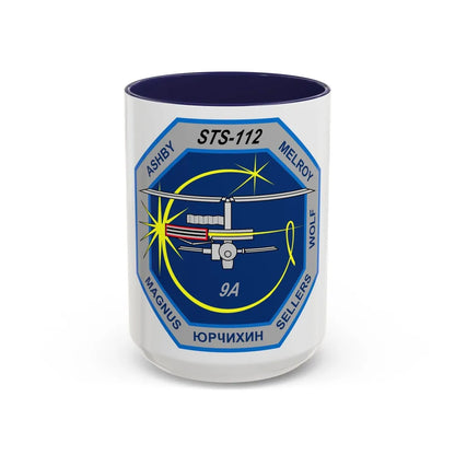 STS 112 (NASA) Accent Coffee Mug-15oz-Navy-Go Mug Yourself