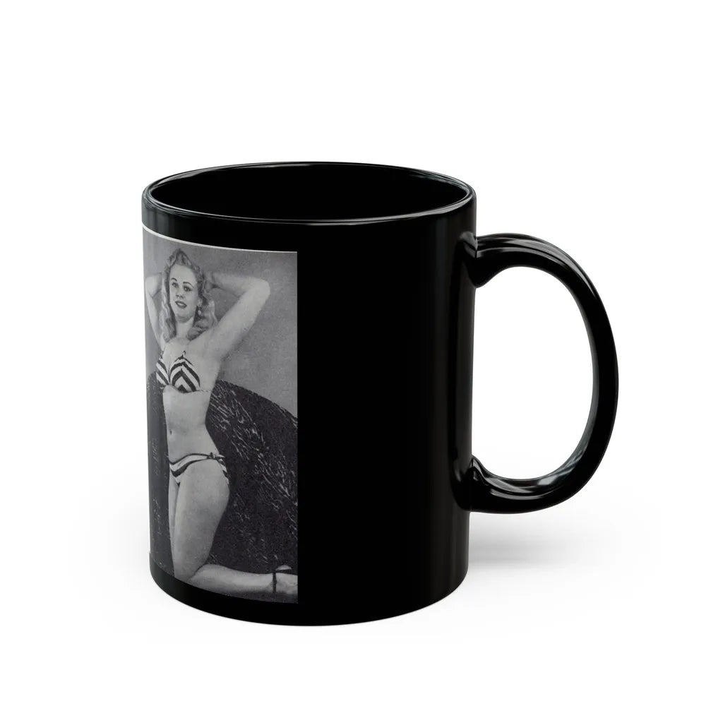 Norma Sykes #165 - 66 PHOTOGRAPHS OF Sabrina U.K. Pocket Mag. Pages 60 & 61 (Vintage Female Icon) Black Coffee Mug-Go Mug Yourself