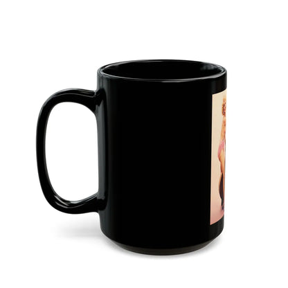 Greta Thyssen #97 1 (Vintage Female Icon) Black Coffee Mug-Go Mug Yourself