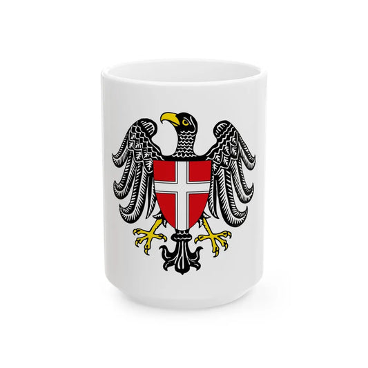 Coat of Arms of Wien Austria - White Coffee Mug-15oz-Go Mug Yourself