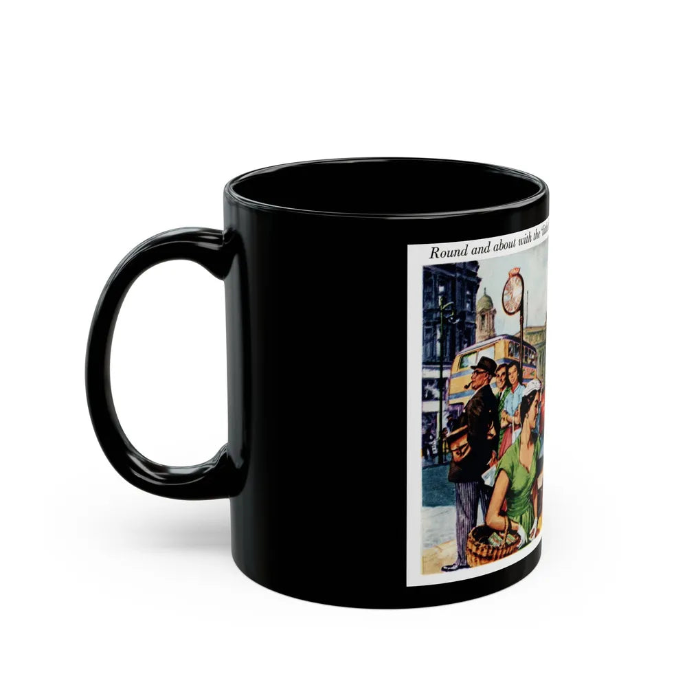 Brooke Bond Tea advertisement, 1955 - Black Coffee Mug-Go Mug Yourself