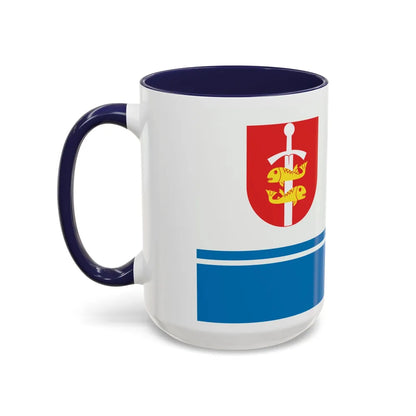 Flag of Gdynia Poland - Accent Coffee Mug-Go Mug Yourself