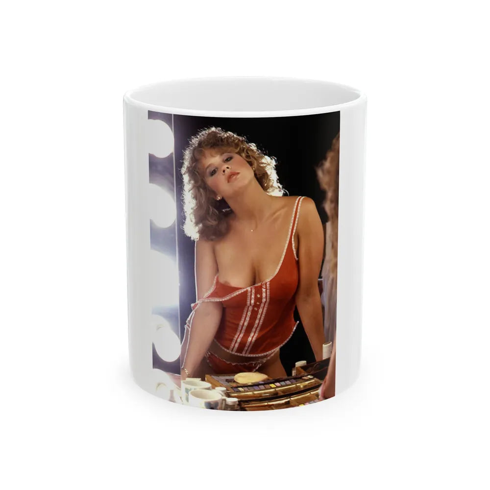 Linda Blair #115 (Vintage Female Icon) White Coffee Mug-11oz-Go Mug Yourself