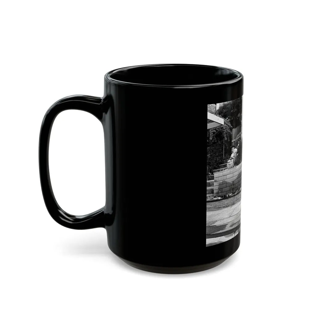 Greta Thyssen #73 (Vintage Female Icon) Black Coffee Mug-Go Mug Yourself