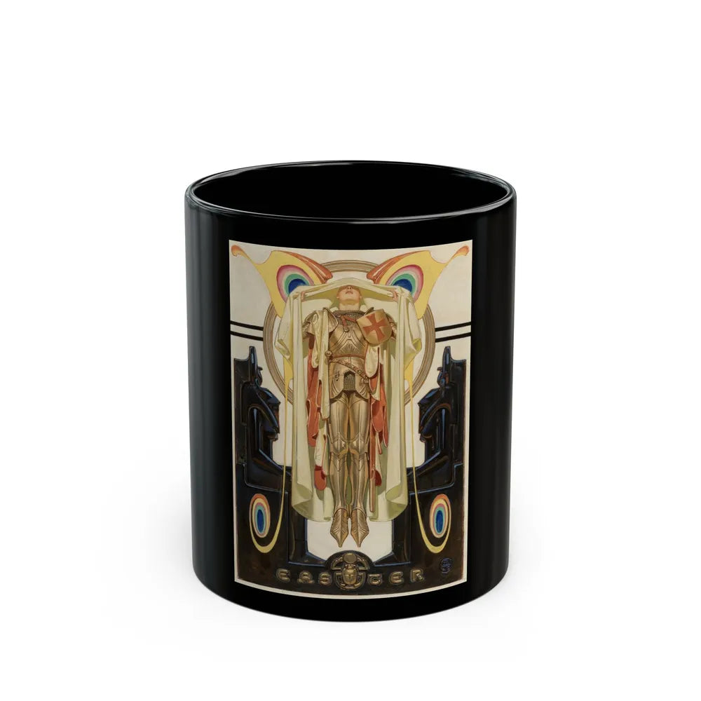 Easter, Saturday Evening Post, April 7, 1928 - Black Coffee Mug-11oz-Go Mug Yourself