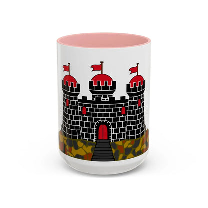 Flag of Edinburgh UK - Accent Coffee Mug-15oz-Pink-Go Mug Yourself