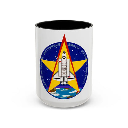 STS 52 (NASA) Accent Coffee Mug-15oz-Black-Go Mug Yourself