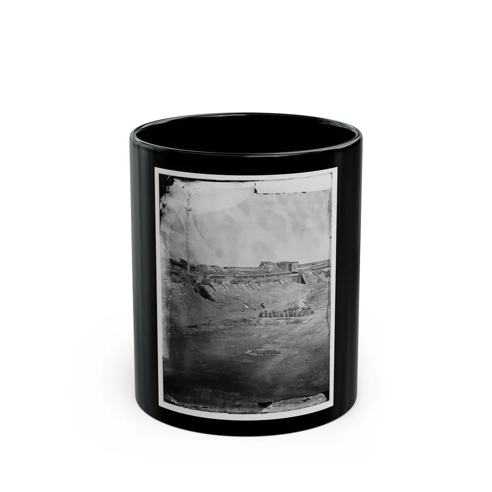 Fort Pulaski, Ga. Interior View Of Rear Parapet (U.S. Civil War) Black Coffee Mug-11oz-Go Mug Yourself