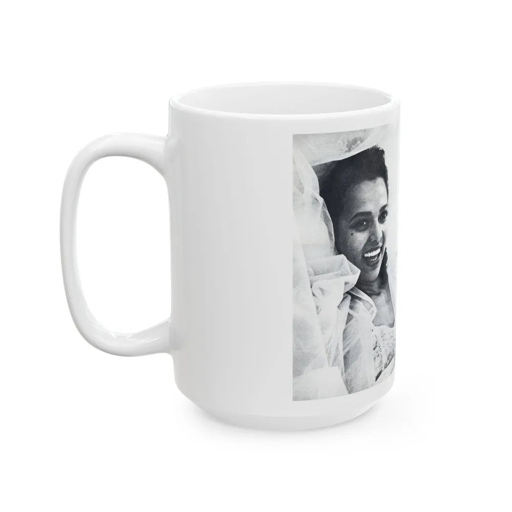 Dorothy Dandridge #99 - Pages 5 & 6 of 8 Featuring, Dorothy with, 4 B&W Photos & Article from Pageant Digest Mag. June '55 (Vintage Female Icon) White Coffee Mug-Go Mug Yourself