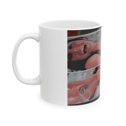 Caroline Munro #150 - Celebrity Skin '84 Topless Spread (Vintage Female Icon) White Coffee Mug-Go Mug Yourself