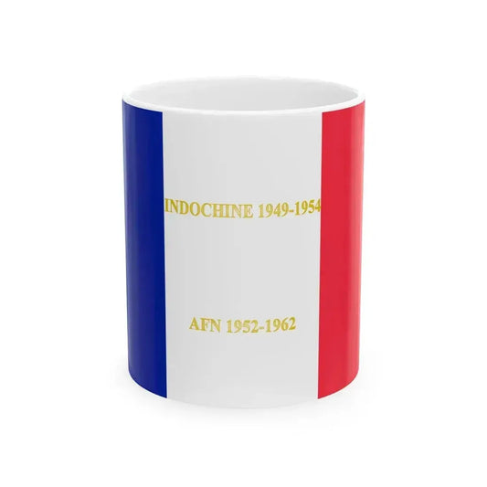 6e regiment parachutiste dinfanterie de marine - drapeau (France) White Coffee Mug 11oz - Go Mug Yourself