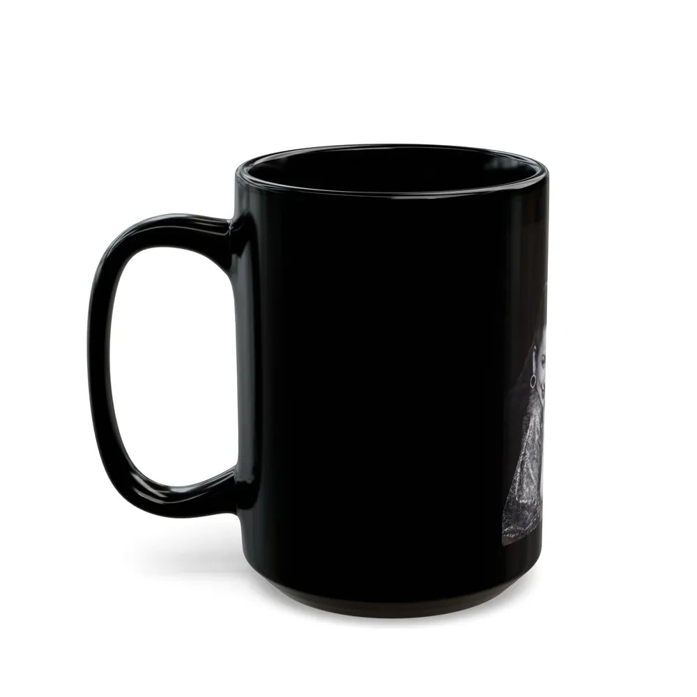 Evelyn West #17 (Vintage Female Icon) Black Coffee Mug-Go Mug Yourself