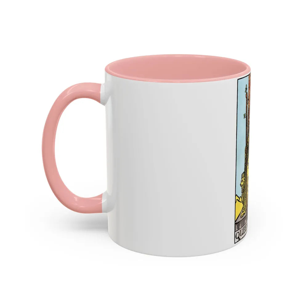 The Queen of Wands (Tarot Card) Accent Coffee Mug-Go Mug Yourself