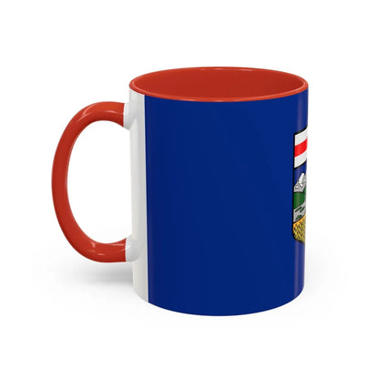 Flag of Alberta Canada - Accent Coffee Mug-Go Mug Yourself