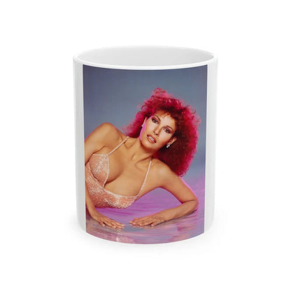 Raquel Welch #228 (Vintage Female Icon) White Coffee Mug-11oz-Go Mug Yourself