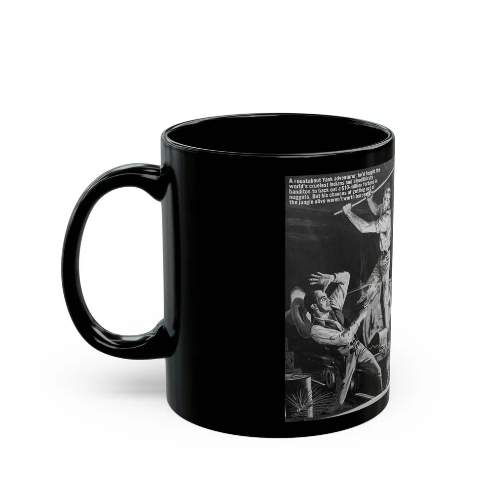 Boss of Brazil's Wildest Goldtown, For Men Only, June 1965 - Black Coffee Mug-Go Mug Yourself