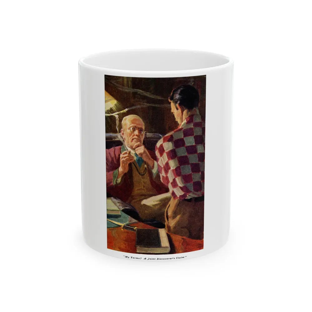 Discussing Terms, 1938 - White Coffee Mug-11oz-Go Mug Yourself